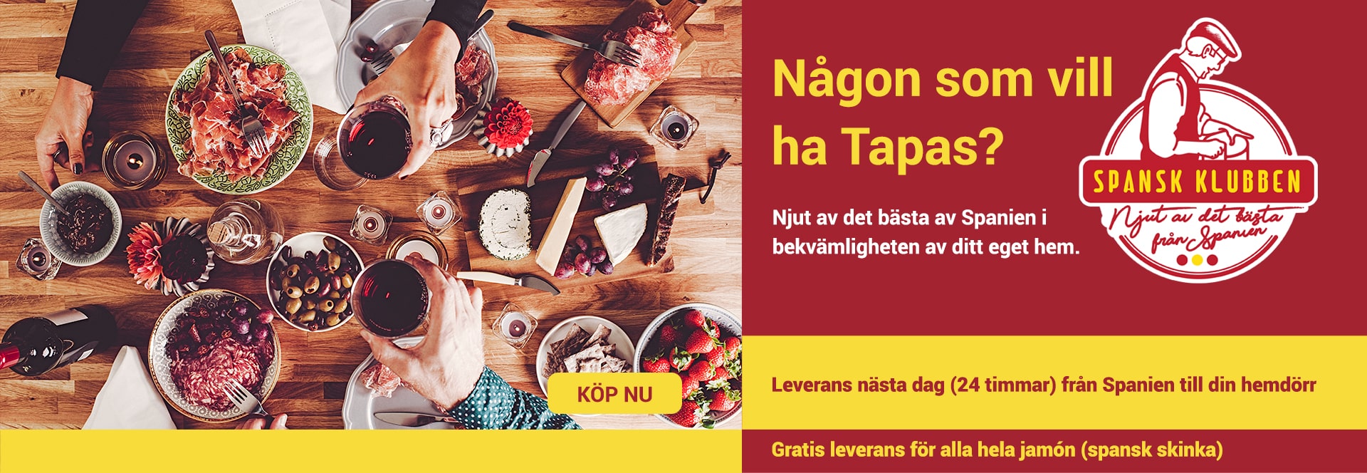 Spanish Club, köp online vin, skinka, drycker, oliver, charkuterier, tapas och skafferi Tapas från Spanien