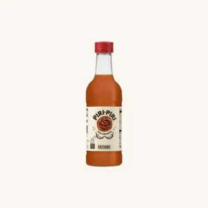 Hacendado Piri-Piri Sauce (salsa Piri Piri), made with Malagueta peppers, small bottle 195ml