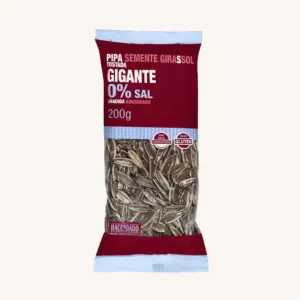 Hacendado Toasted giant sunflower seeds with 0% added salt (pipas tostadas con 0% sal añadida), from Valencia, bag 200g