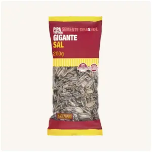 Hacendado Giant toasted sunflower seeds with salt (pipas gigantes tostadas con sal), from Valencia, bag 200g