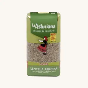La Asturiana Pardina small brown lentils (Lenteja Pardina), extra, from Leon, bag 1kg