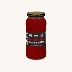 Hacendado Artisan style fried tomato with olive oil (tomate frito receta artesana), from La Rioja, medium glass jar 560g